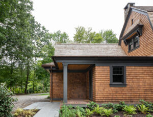 Side View of a Residential Barn Home built by Old Town Barns