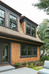 Cedar Shingle Exterior of a Residential Barn designed and Built by Old Town Barns