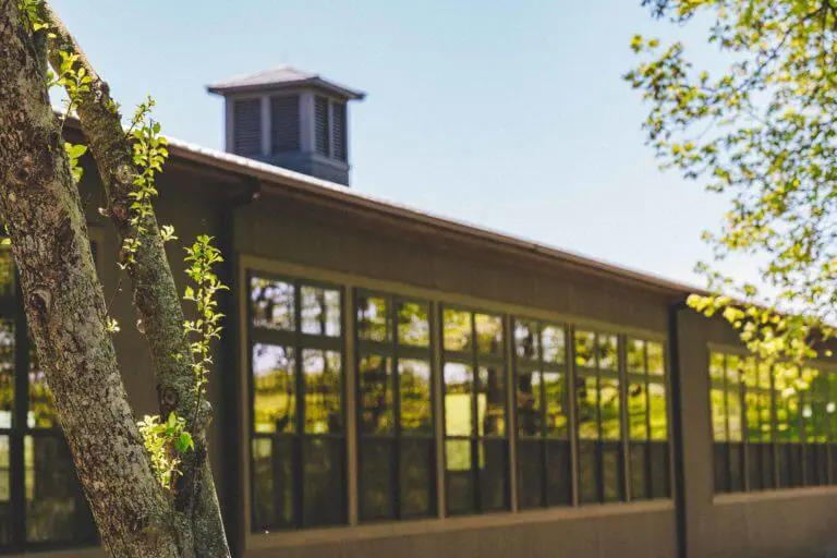 The Exterior of a custom built indoor riding arena